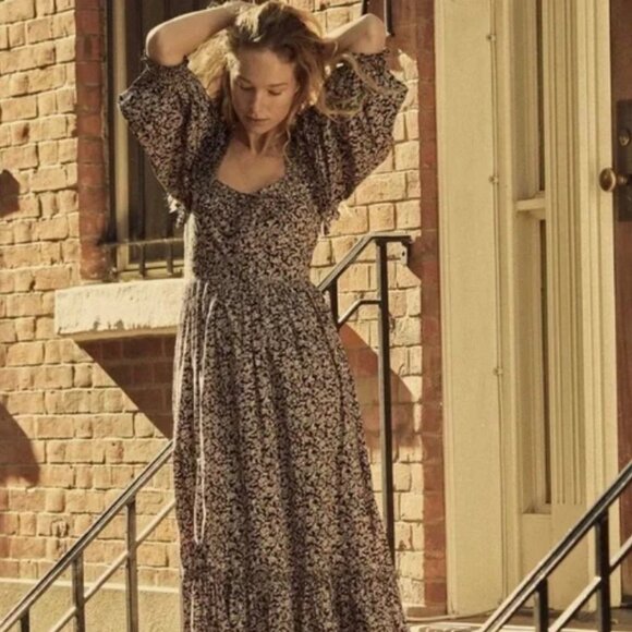 Doen🌷Brooke Dress in Harvest Meadow Floral XL NWT - Picture 1 of 8